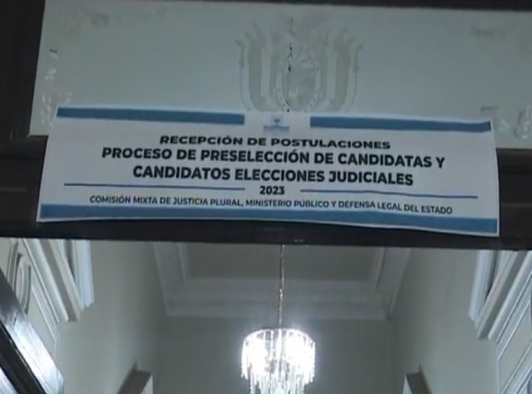 Recepción de candidatos para elecciones judiciales Foto: Radio Fides
