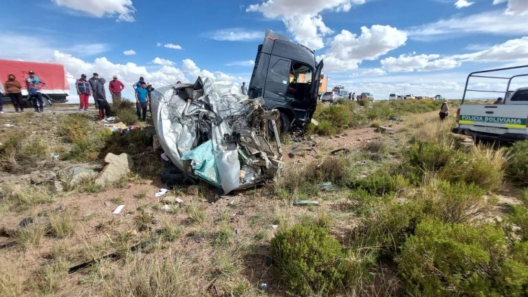 Accidente en la ruta Oruro - Pisiga Foto: COTEOR TV