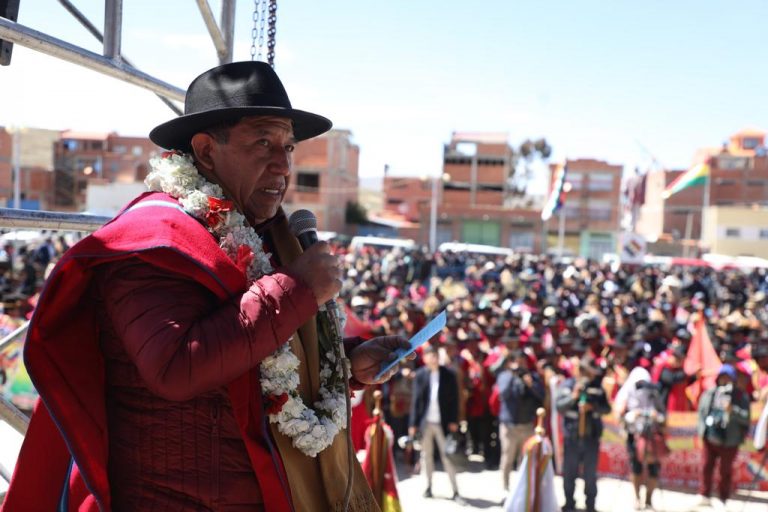Vicepresidente David Choquehuanca en Huarisata