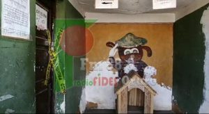 Destrozos en retén policial de Pazña