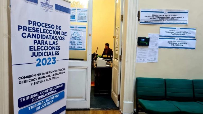Recepción de postulaciones a altos cargos judiciales Foto: SENADO DE BOLIVIA