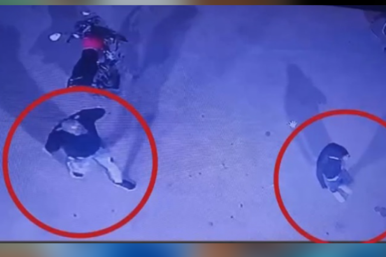 Cámara de seguridad que identifica a los dos atracadores. Captura de pantalla
