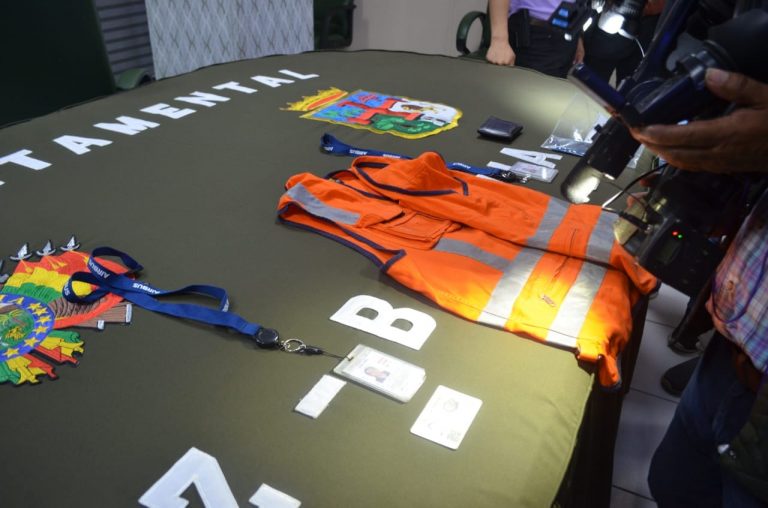 Material presentado por el Ministerio de Gobierno en el caso Foto: Ministerio de Gobierno