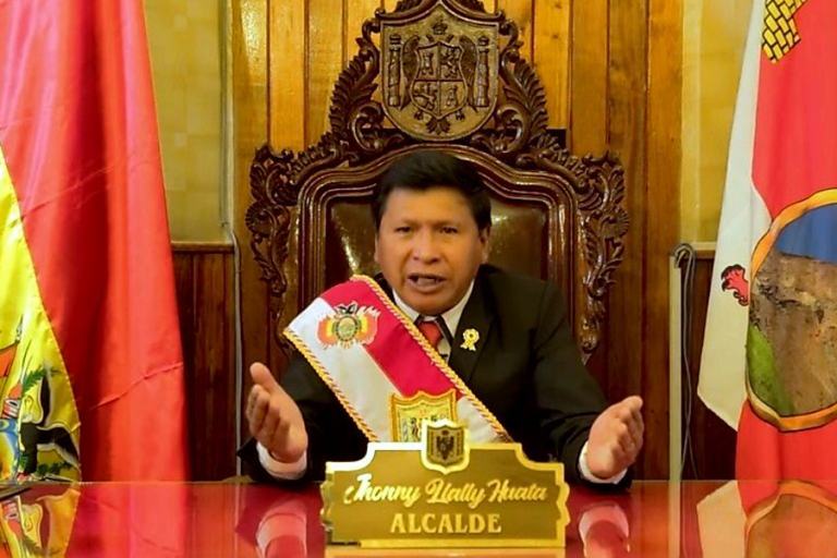 Alcalde potosino Jhonny Llally Foto: ALCALDÍA DE POTOSÍ