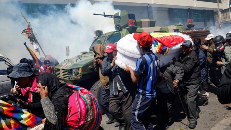 Muertos en Senkata durante la crisis social y política de 2019 en Bolivia Foto: ABI