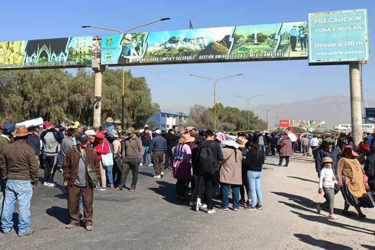 Bloqueos en Quillacollo, Cochabamba Foto: Noticias por Telepatía