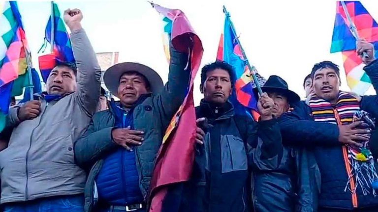 CSUTCB "evista" en proclamación de Ponciano Cruz como ejecutivo/ Foto: Opinión Bolivia