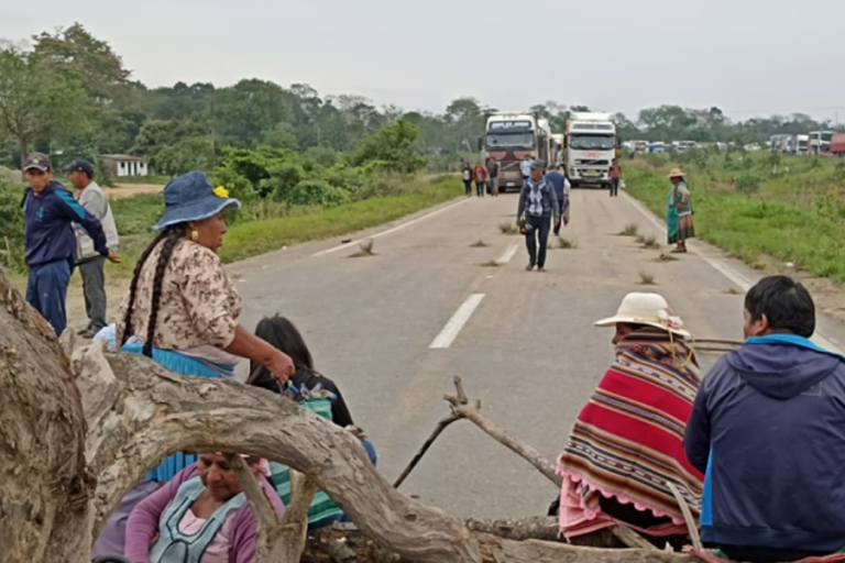 Bloqueos en carreteras del eje troncal / Foto: ANF