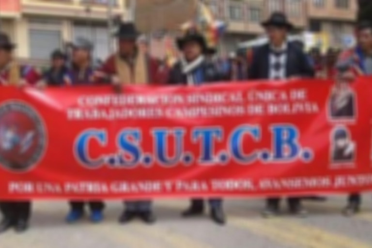 Marcha de la CSUTCB /Imagen de referencia/ Foto: Cámara de Senadores