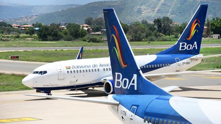 Aviones de la estatal BoA
