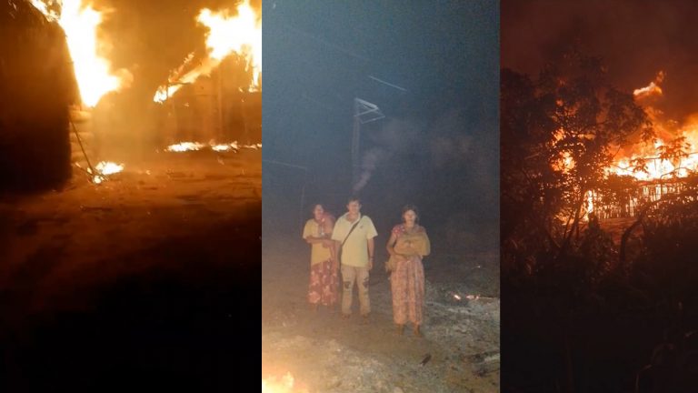 Incendio en comunidad T´siman