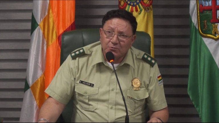 Erick-Holguín, comandante de la policía de Santa Cruz