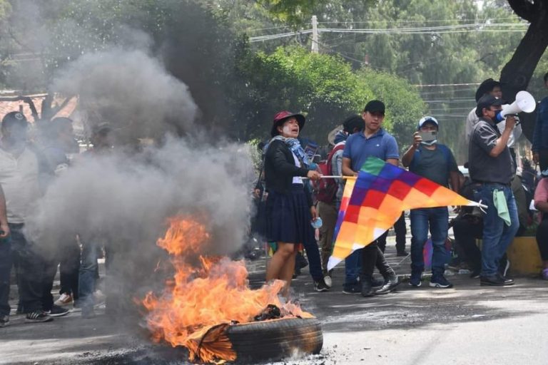 Protestas en Sucre /Foto: Periódico La Patria/