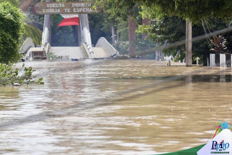 Cobija inundada tras persistentes lluvias y crecida de ríos /Foto: Regis Richter - Gobernador Pando/