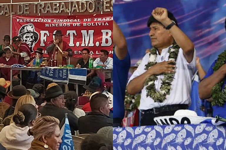Ampliado del MAS arcista y Evo Morales en Congreso /Imagen ilustrativa/