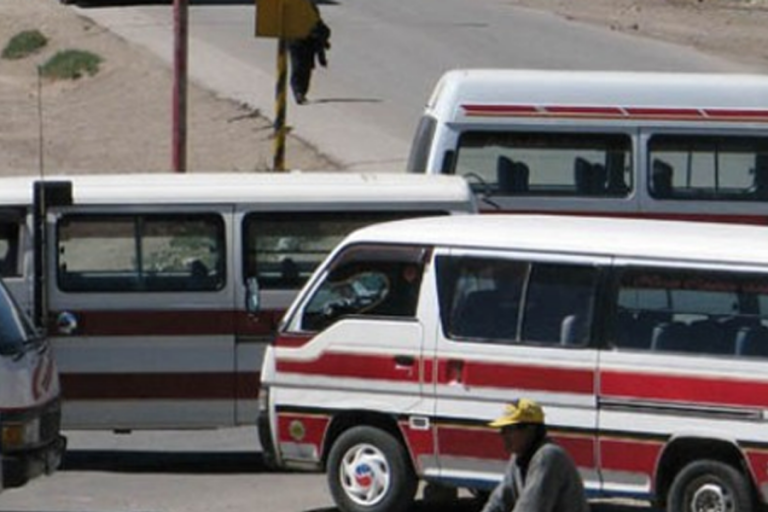 Minibuses en Oruro /Imagen ilustrativa/