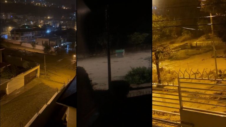 Calles de Achumani en La Paz afectadas por lluvias y desbordes