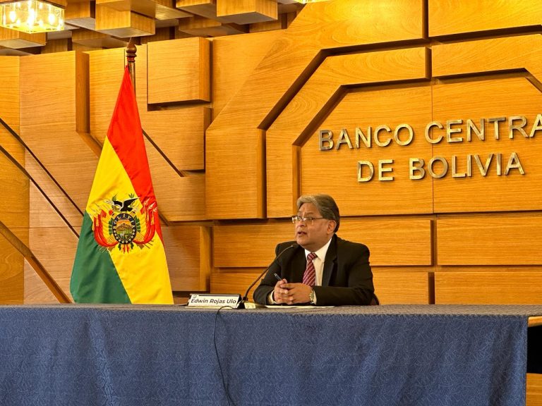 Conferencia de prensa BCB /Foto: BCB/