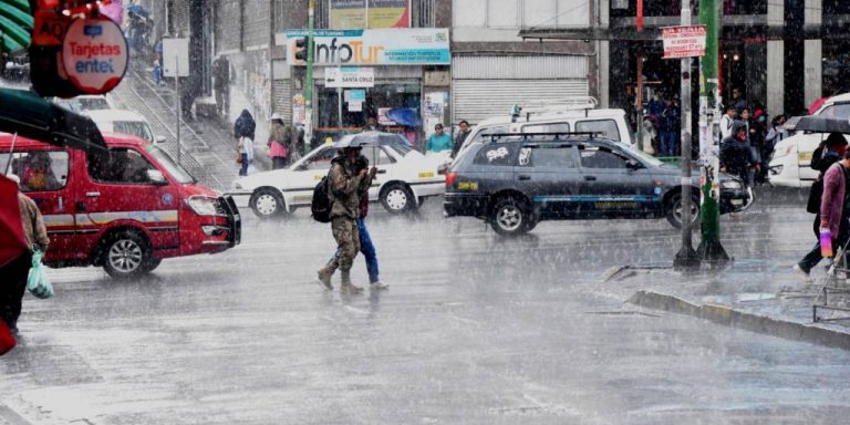 Lluvias en La Paz /Imagen de referencia/ Foto: UNITEL