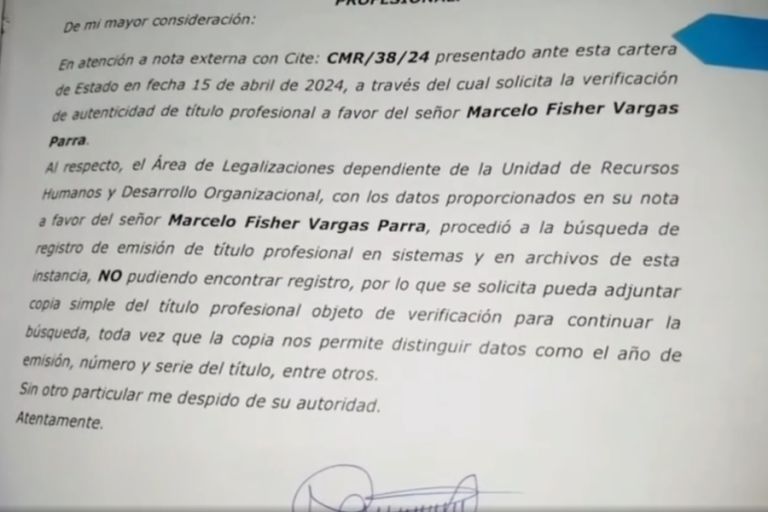 Caso falso médico en Riberalta