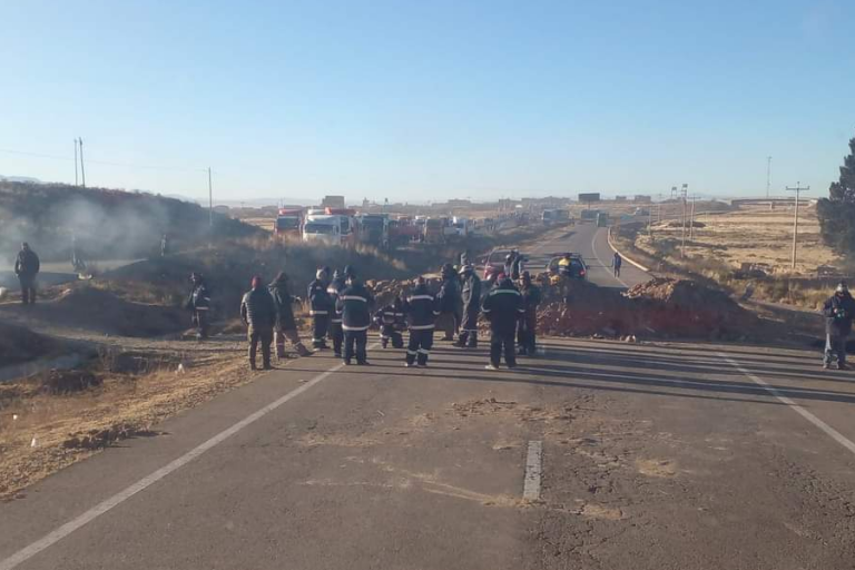 Bloqueo en Caracollo