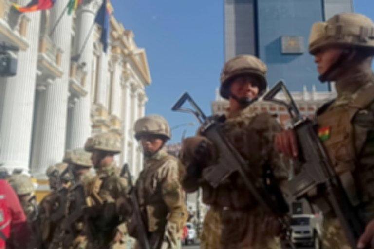 /Toma militar Plaza Murillo/ Foto: El Confidencial