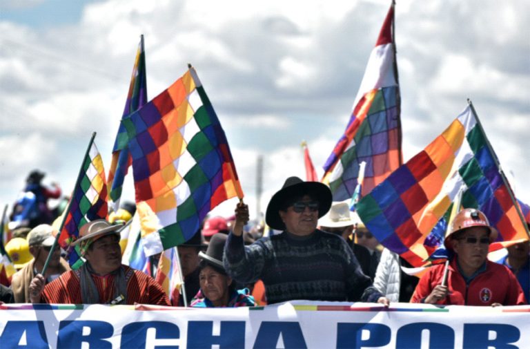 Marcha Evo Morales /Foto: La Razón/