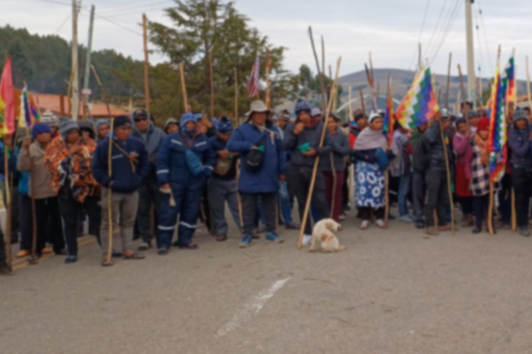 Punto de Bloqueo en Cochabamba /Foto: Kawsachun Coca/
