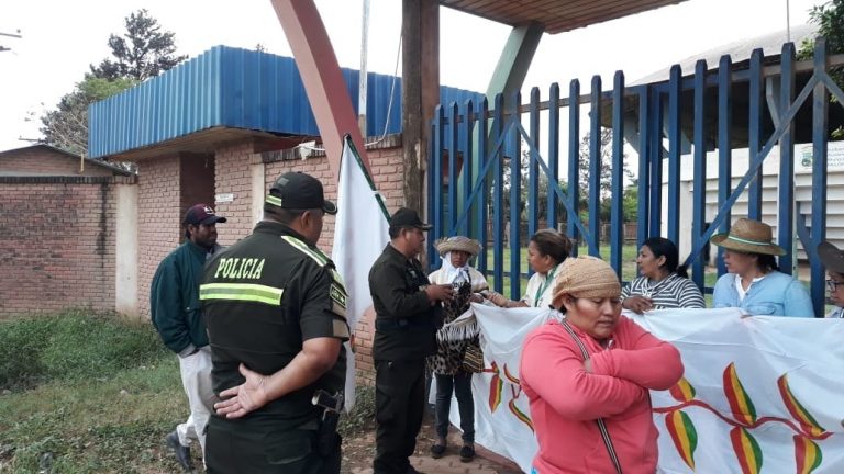 Vigilia de autoridades originarias en Pailón
