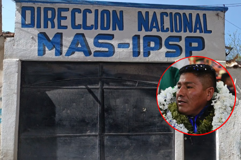 Dirección Nacional del MAS IPSP junto a Grover García