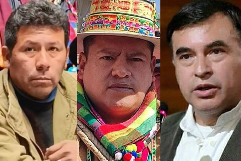 Humberto Claros, Ramiro Cucho y Juan Ramón Quintana
