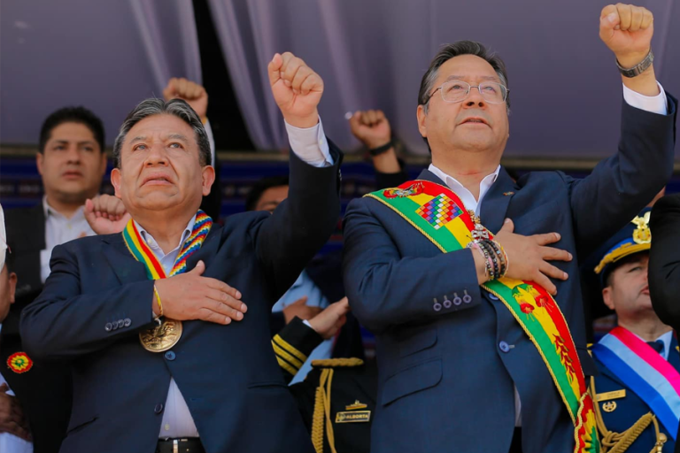 Luis Arce y David Choquehuanca