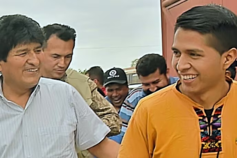 Evo Morales y Andrónico Rodríguez