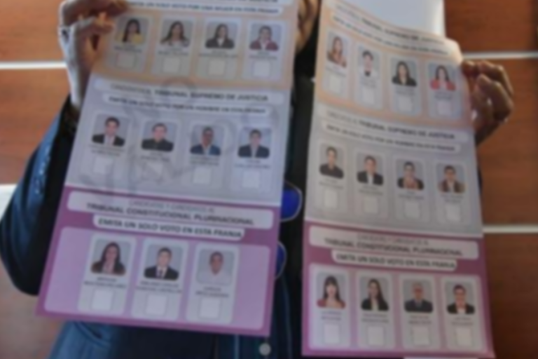 Boleta de candidatos a las judiciales 2024