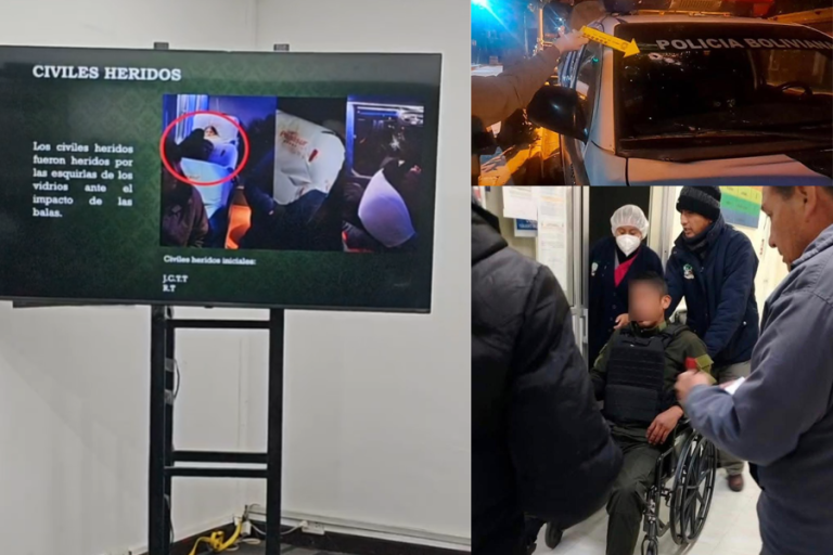 Imágenes presentadas por el Min. de Gobierno y la Policía sobre la emboscada