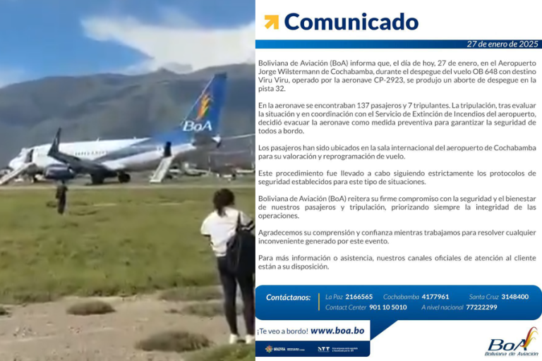 Incidente aéreo protagonizado por avión de BoA
