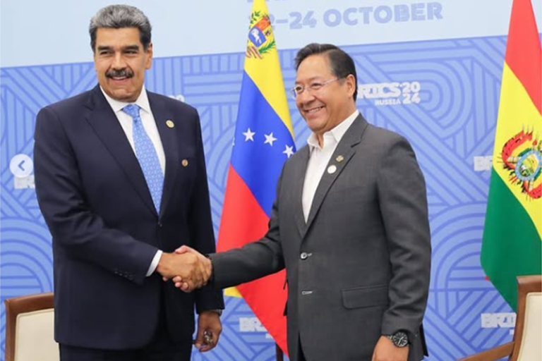 Nicolás Maduro y Luis Arce Foto: William Serantes