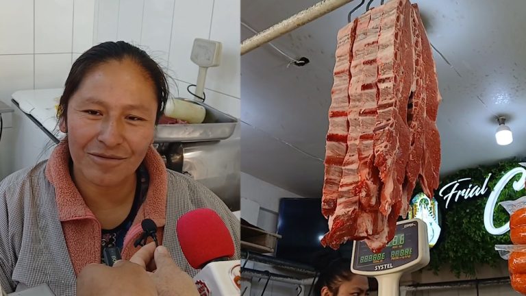 Comerciantes de carne en Potosí