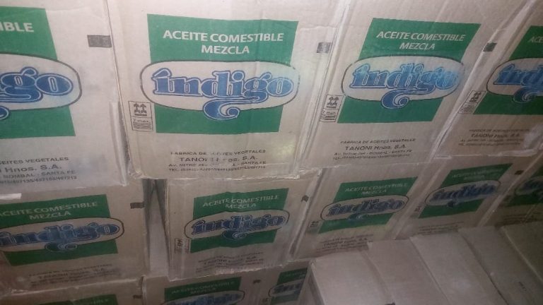 Aceite decomisado /Foto: Viceministerio de Lucha Contra el Contrabando/