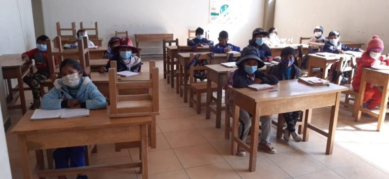 Escolares en Oruro /Foto: Periódico LA PATRIA/