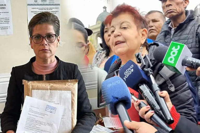 Lilian Moreno y exministros de Evo