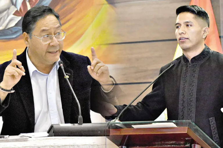 Luis Arce y Andrónico Rodríguez /Foto: Opinion/