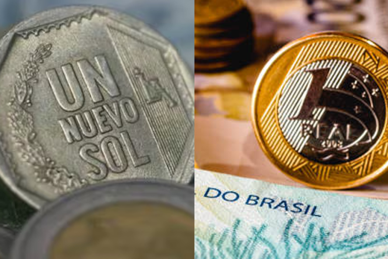 Monedas extranjeras Sol peruano y Real de Brasil
