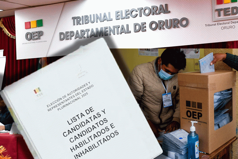 Lista de candidatos / TED ORURO / Elecciones /Imagen Ilustrativa/