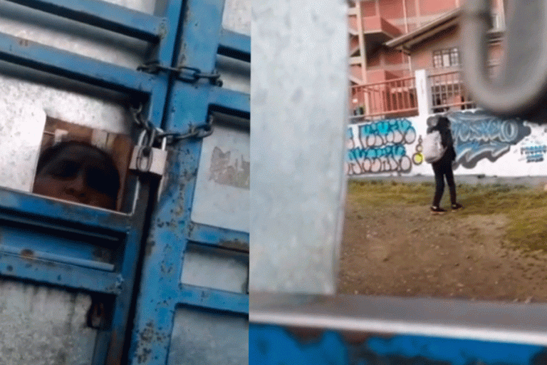Cierran colegio con candado en Colomi