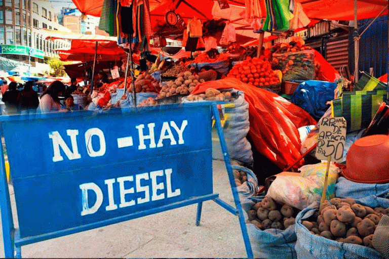 Combustible / Escasez de diésel y alimentos /Imagen ilustrativa/