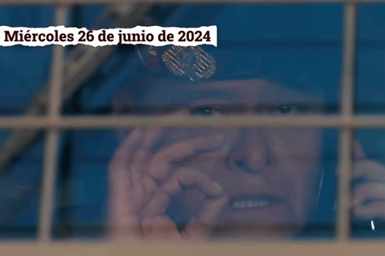 Exgeneral Juan José Zuñiga /Imagen captura documental del gobierno sobre el 26J/