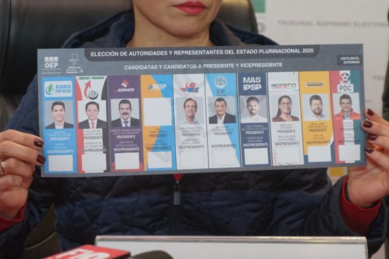 Boleta de sufragio elecciones 2025