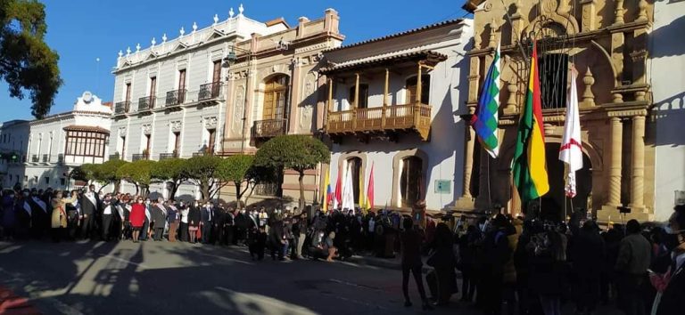 Actos por el 6 de agosto en Chuquisaca /Foto: Gobernación de Chuquisaca/