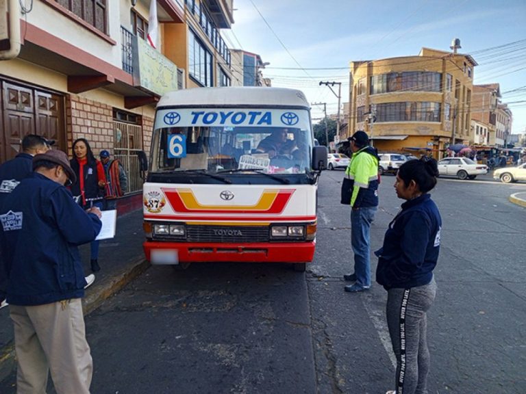Transporte en Sucre /Foto: Correo del Sur/